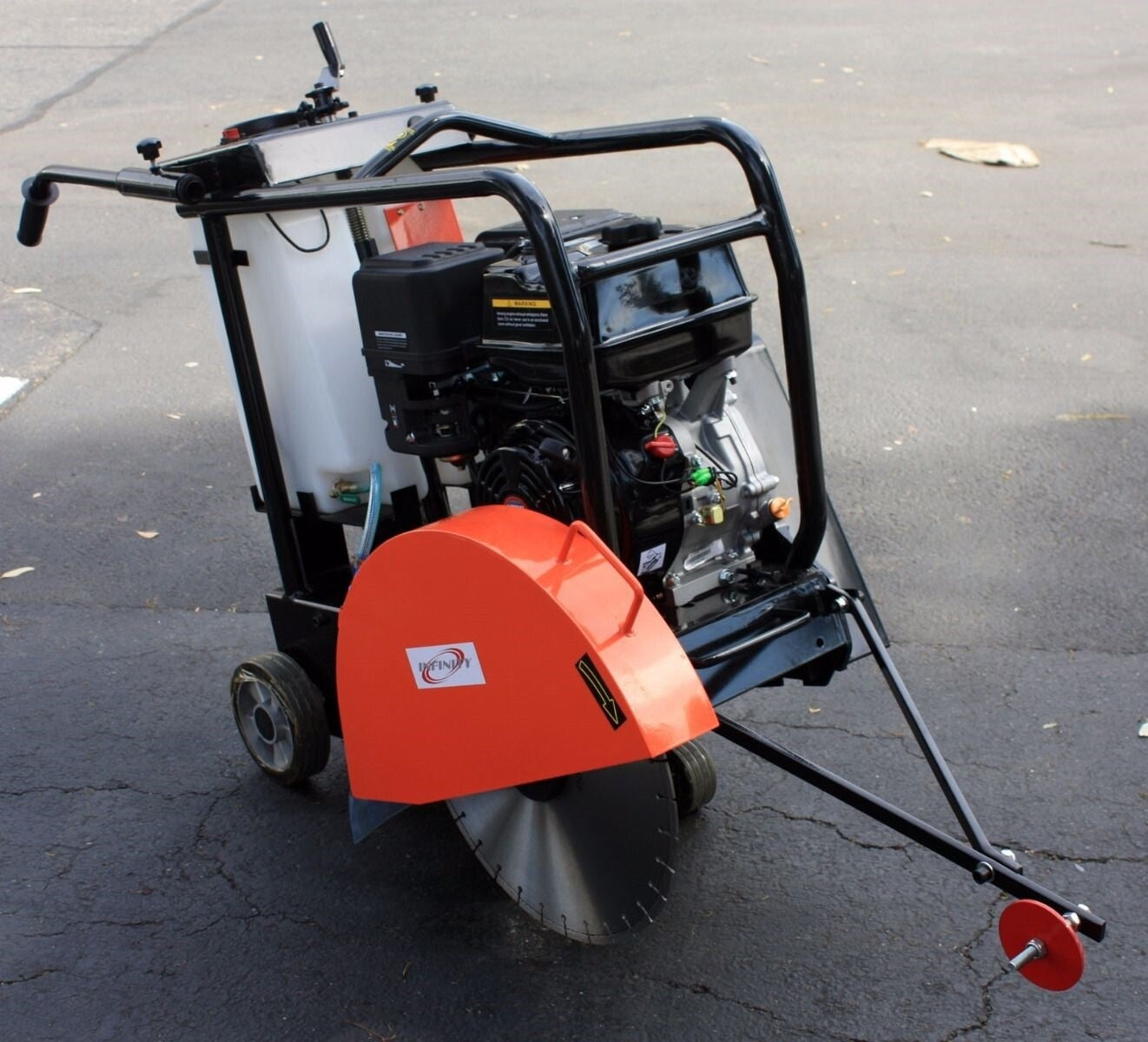 14HP 420Cc Gas Power Walk behind 18" Asphalt Concrete Cement Rebar Floor Cut Saw