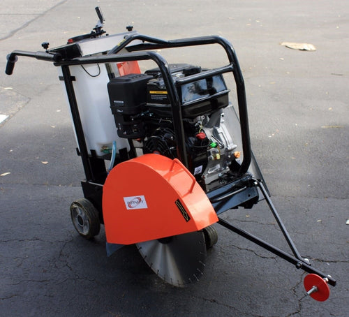 14HP 420Cc Gas Power Walk behind 18" Asphalt Concrete Cement Rebar Floor Cut Saw