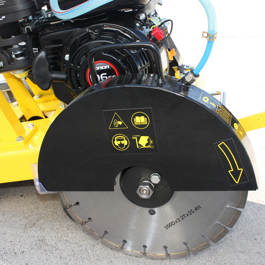 14" 6.5HP Gas Walk behind Cut-Off Saw Concrete Cement Pavement Floor Saw W/Blade