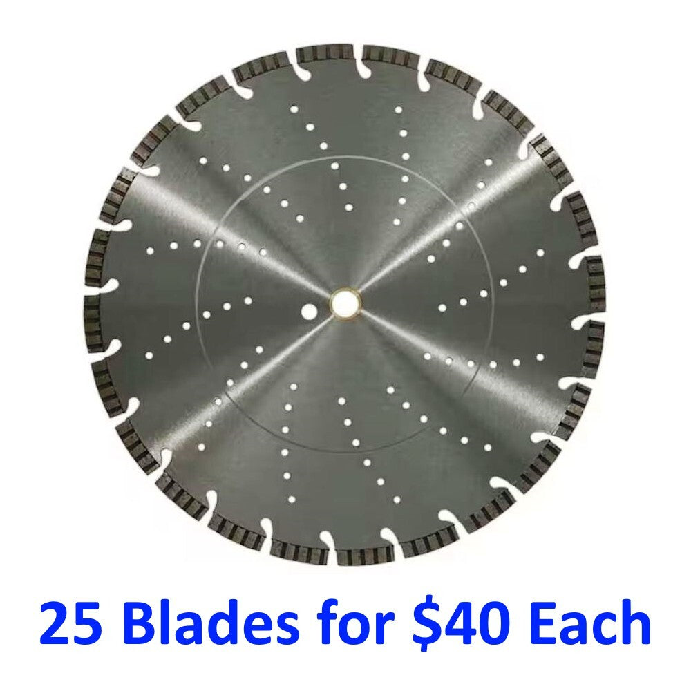 14" TURBO SEGMENT DIAMOND SAW BLADE - 10 Blades for $42 Each (Bulk Pack)
