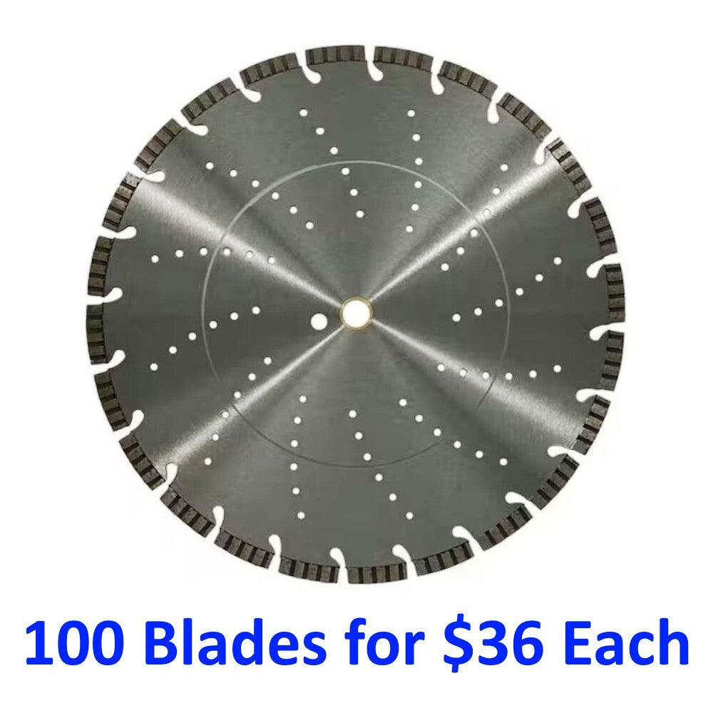 14" TURBO SEGMENT DIAMOND SAW BLADE - 10 Blades for $42 Each (Bulk Pack)