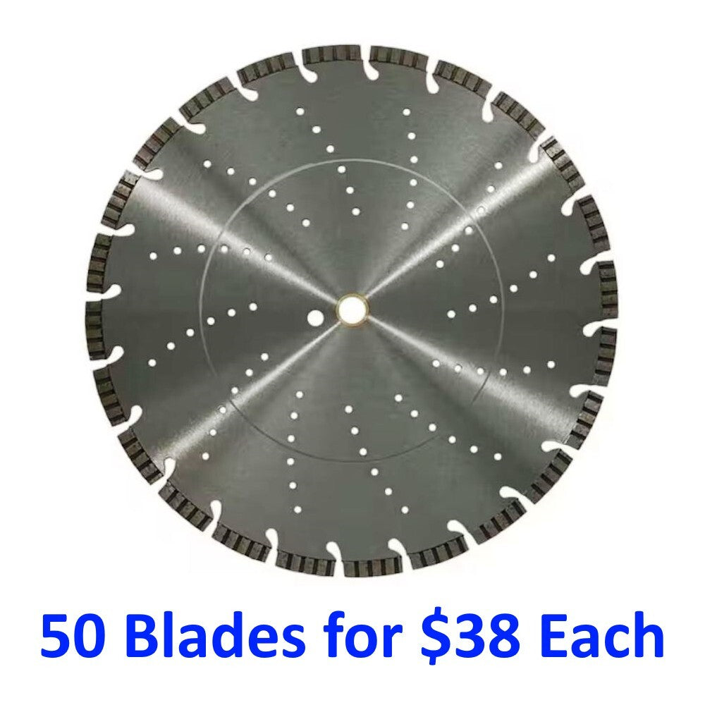 14" TURBO SEGMENT DIAMOND SAW BLADE - 10 Blades for $42 Each (Bulk Pack)