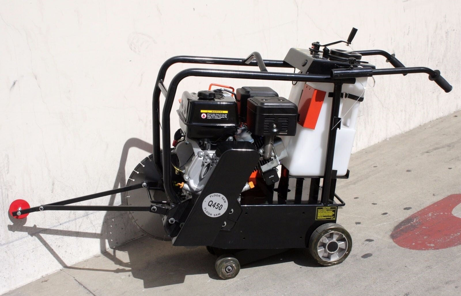 14HP 420Cc Gas Power Walk behind 18" Asphalt Concrete Cement Rebar Floor Cut Saw