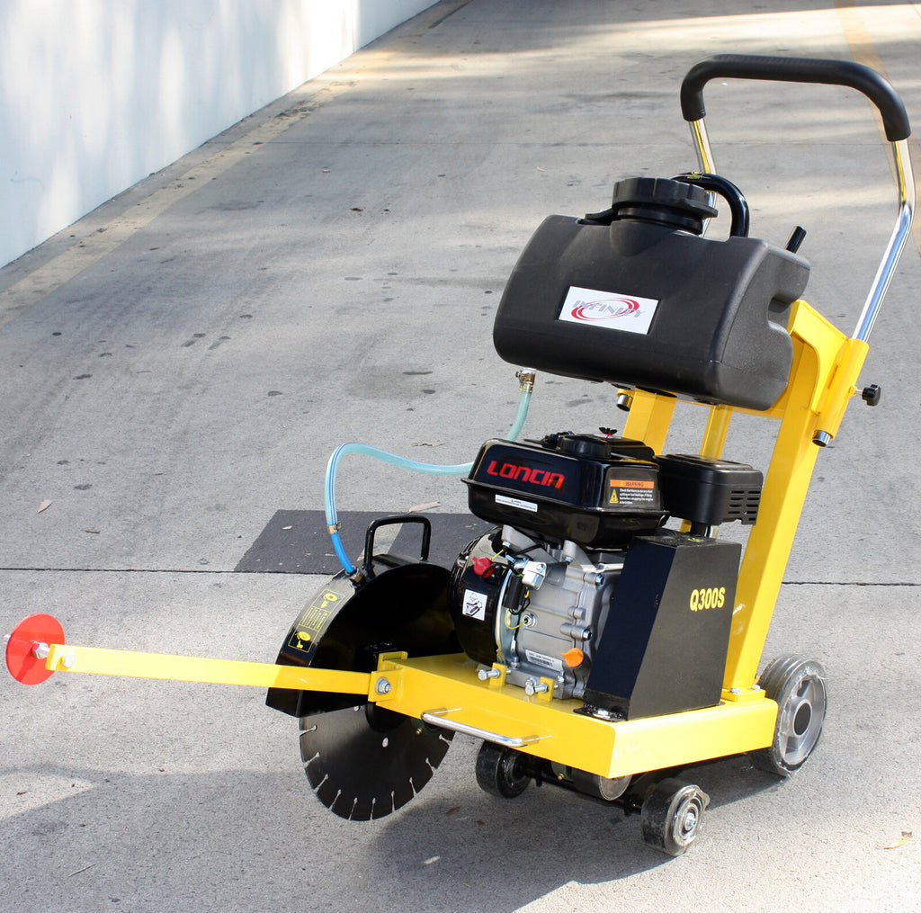 14" 6.5HP Gas Walk behind Cut-Off Saw Concrete Cement Pavement Floor Saw W/Blade