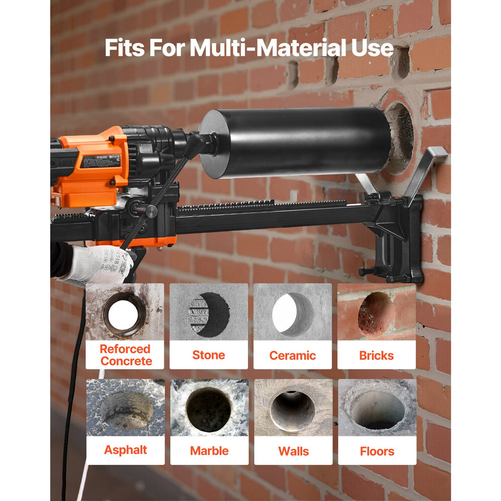 Diamond Core Drill Machine Concrete Core Drill Rig with Stand 8 in 3000W