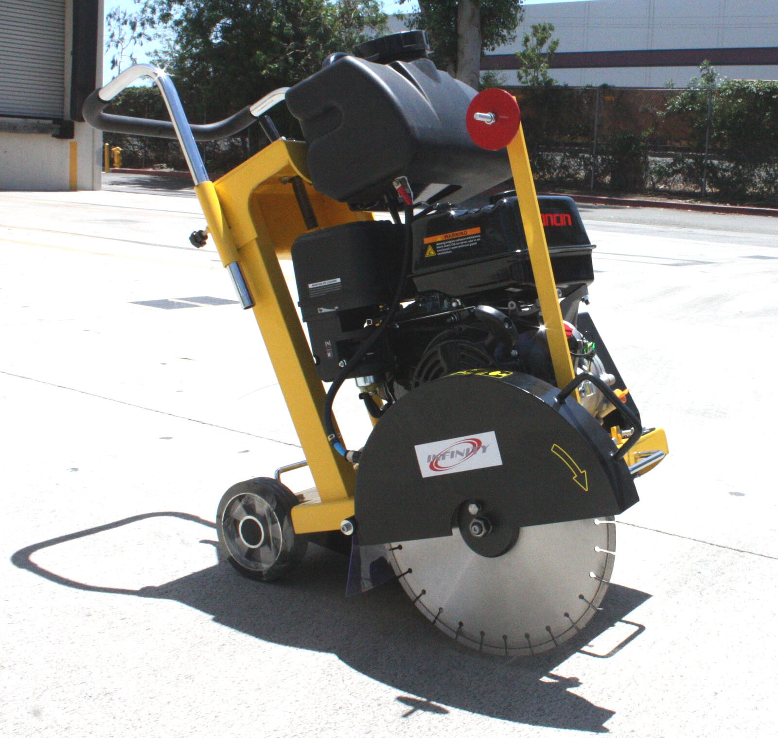 420Cc 14HP Gas Power Walk behind Push Pavement Concrete 16" Cut off Saw W/ Blade