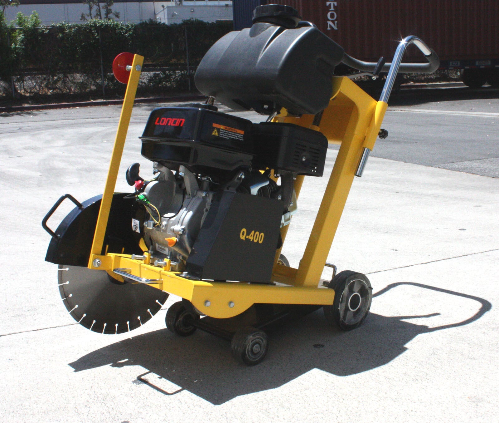 420Cc 14HP Gas Power Walk behind Push Pavement Concrete 16" Cut off Saw W/ Blade