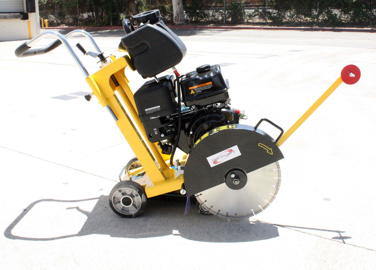 420Cc 14HP Gas Power Walk behind Push Pavement Concrete 16" Cut off Saw W/ Blade
